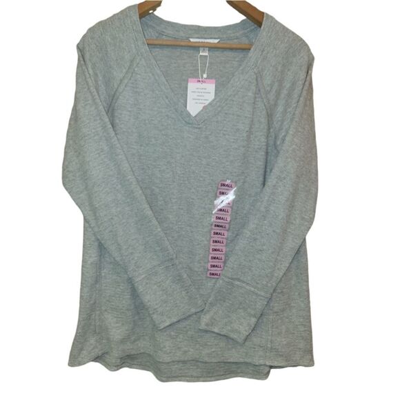 NWT Wildfox Womens Haley Brushed Long Sleeve Top - Heather Grey S - Picture 4 of 12
